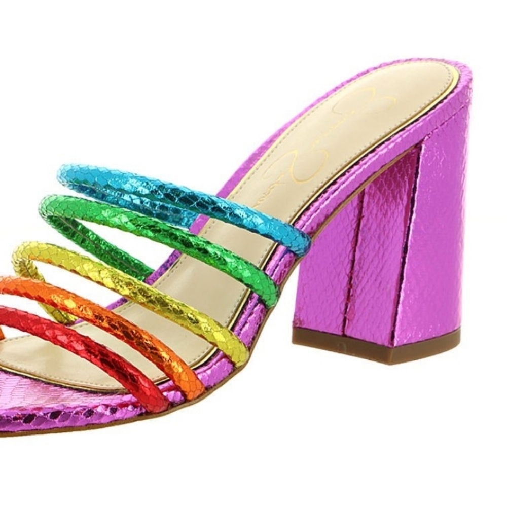 Jessica Simpson Fixton Open Toe Mule Slide Sandals